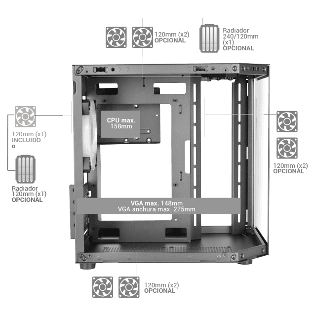 Dimensiones · MC-3TLITE