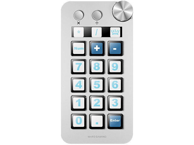 Pad numérico y Calculadora integrados