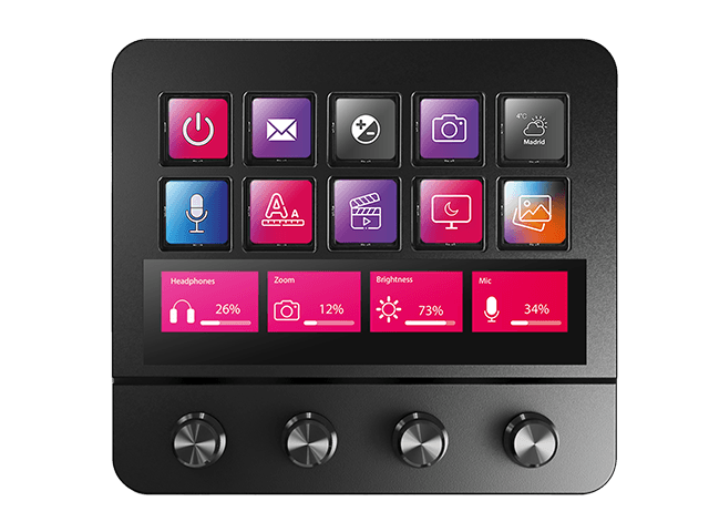 10 TECLAS LCD PERSONALIZABLES